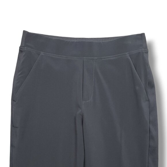 Athleta Brooklyn Mid Rise Ankle Pant Womens 8 Navy Blue Travel UPF 50 - Picture 2 of 11